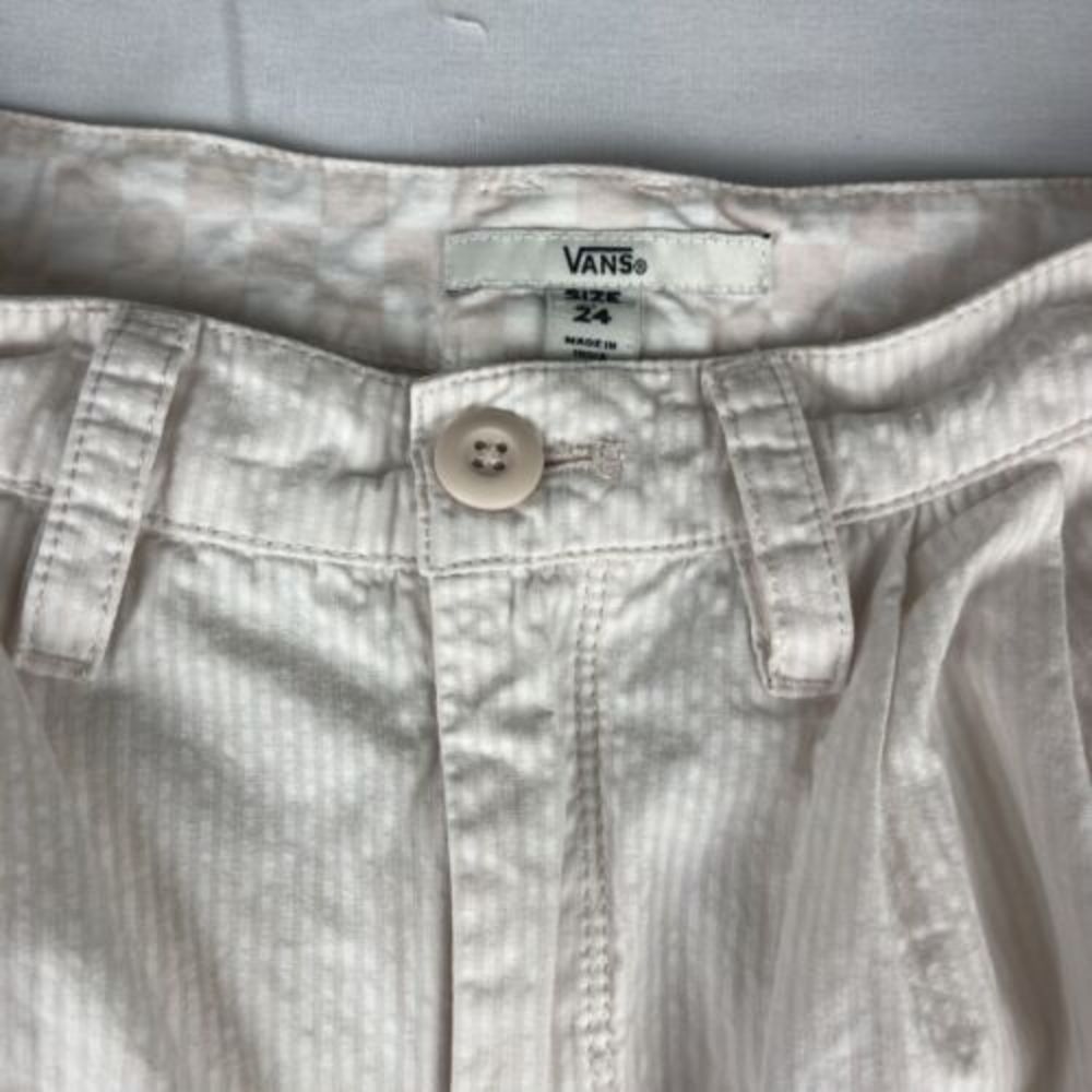 vans womens pink and white striped pants‎ - Picture 4 of 10